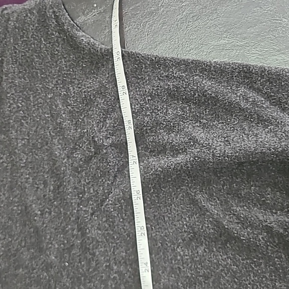 Eileen Fisher Women's gray Italian yarn oversized elbow Sleeve top size S mature - Picture 5 of 8